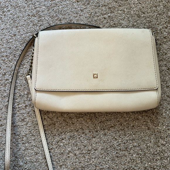 kate spade Handbags - Kate Spade Elegant Cream Crossbody Bag